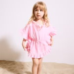 Müslin Fırfırlı Kaftan Kız Bebek